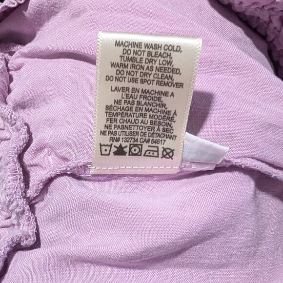 NEW Bella Dahl | Smocked Waist Tencel Short In Orchid Blush - Picture 11 of 11